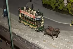 Двухэтажный конный трамвай — модель 1:43