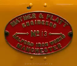 Локомотив Mather and Platt, 1890 г. использовался на городской и южной железной дороге Лондона (C and SLR) с 1890 по 1924 год