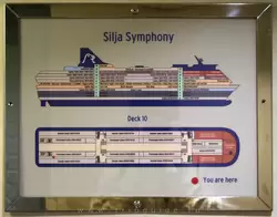 Схема 10 палубы парома Silja Symphony