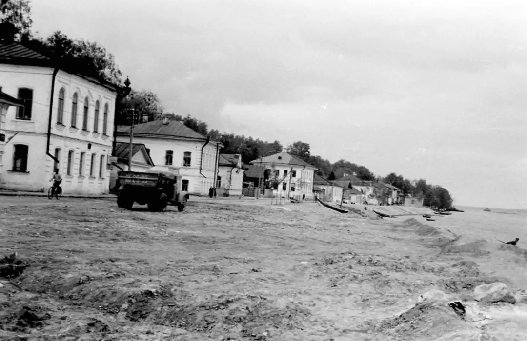 Плёс, набережная в 1957 году Плёс, набережная в 1957 году