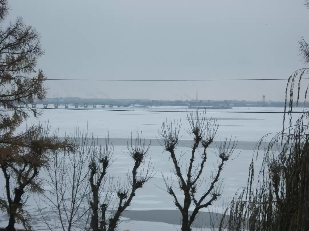 Зимняя Волга в Саратове