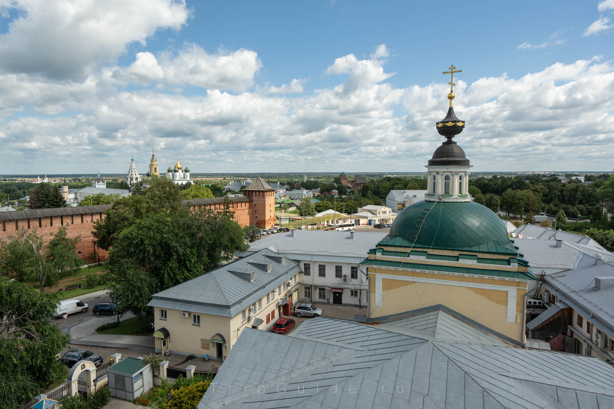 Панорама со смотровой площадки на колокольне