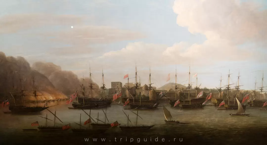 «Захват форта Гериа» Доминик Серр, 1756 г. — картина показывает захват одной из крепостей «пиратского побережья» между Бомбеем и Гоа / «The Capture of Geriah» Dominic Serres «Захват форта Гериа» Доминик Серр, 1756 г. — картина показывает захват одной из крепостей «пиратского побережья» между Бомбеем и Гоа / «The Capture of Geriah» Dominic Serres