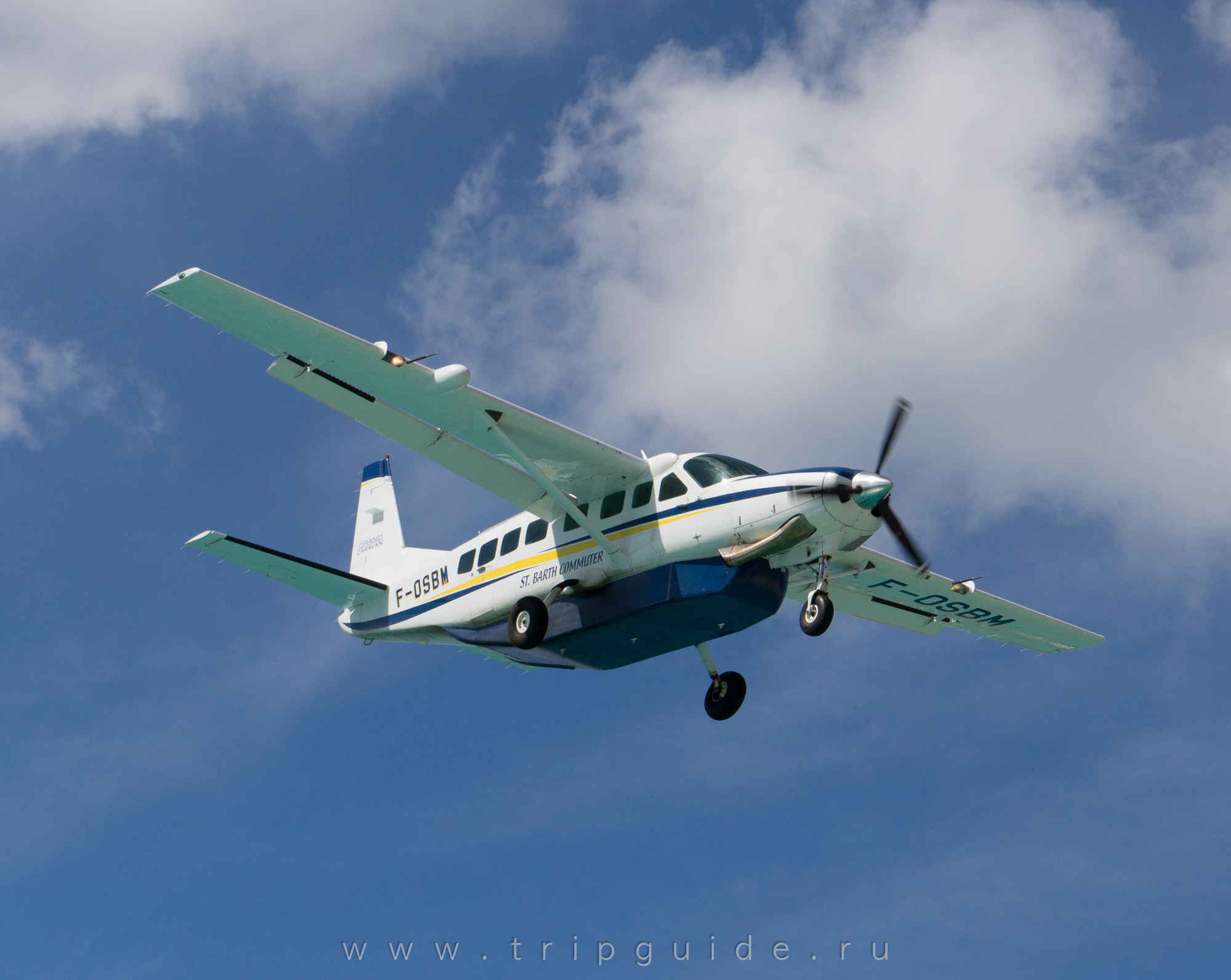 Самолет Cessna 208B Grand Caravan авиакомпании St. Barth Commuter, бортовой номер F-OSBM 