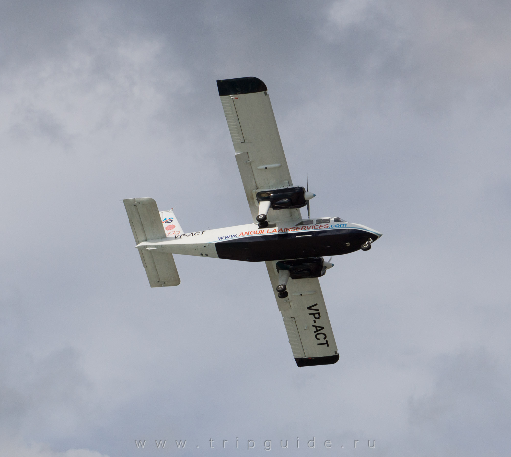 Самолет Britten-Norman BN-2B-20 Islander авиакомпании Anguilla Air Services, бортовой номер VP-ACT