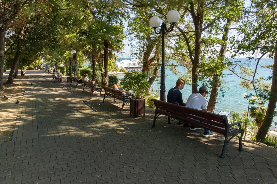 Променад с видом на море в парке имени Фрунзе Променад с видом на море в парке имени Фрунзе
