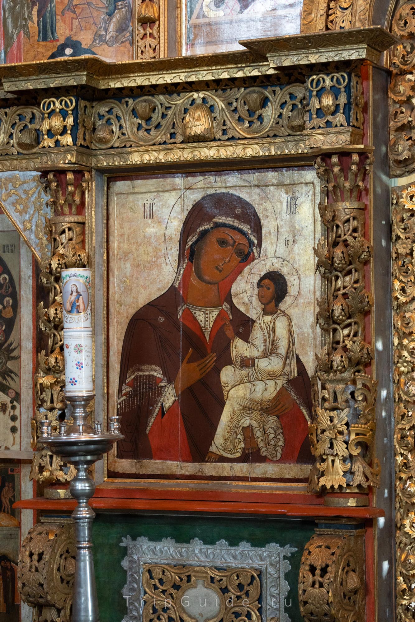 Богоматерь Грузинская, Преображенская церковь, музей Кижи Богоматерь Грузинская, Преображенская церковь, музей Кижи