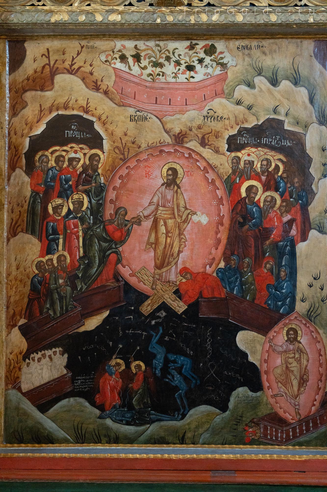 Икона «Воскресение Христово (Сошествие во ад)», Преображенская церковь на острове Кижи Икона «Воскресение Христово (Сошествие во ад)», Преображенская церковь на острове Кижи