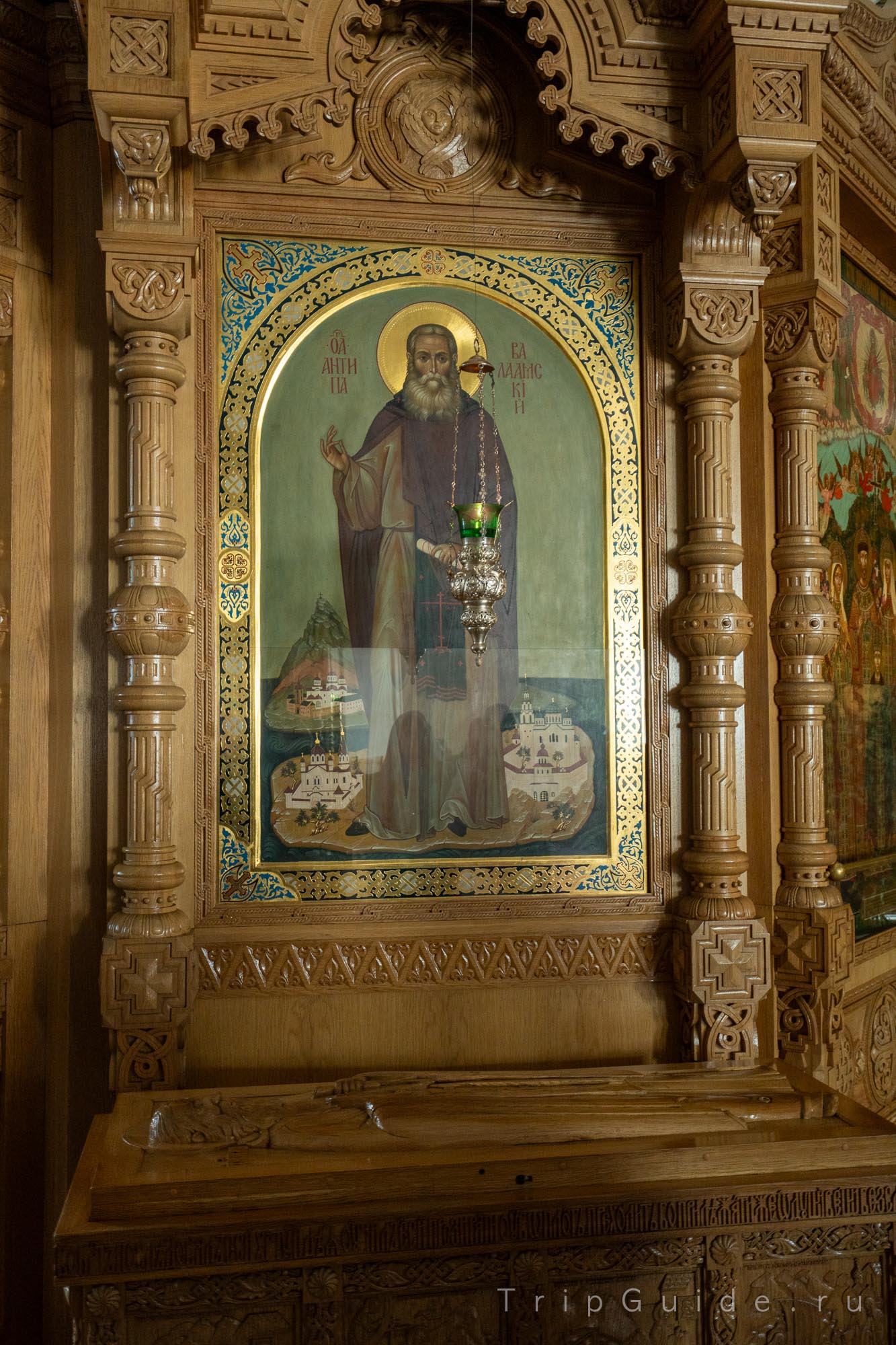 Икона Преподобный Антипа Валаамский (Афонский), Спасо-Преображенский собор Валаамского монастыря Икона Преподобный Антипа Валаамский (Афонский), Спасо-Преображенский собор Валаамского монастыря