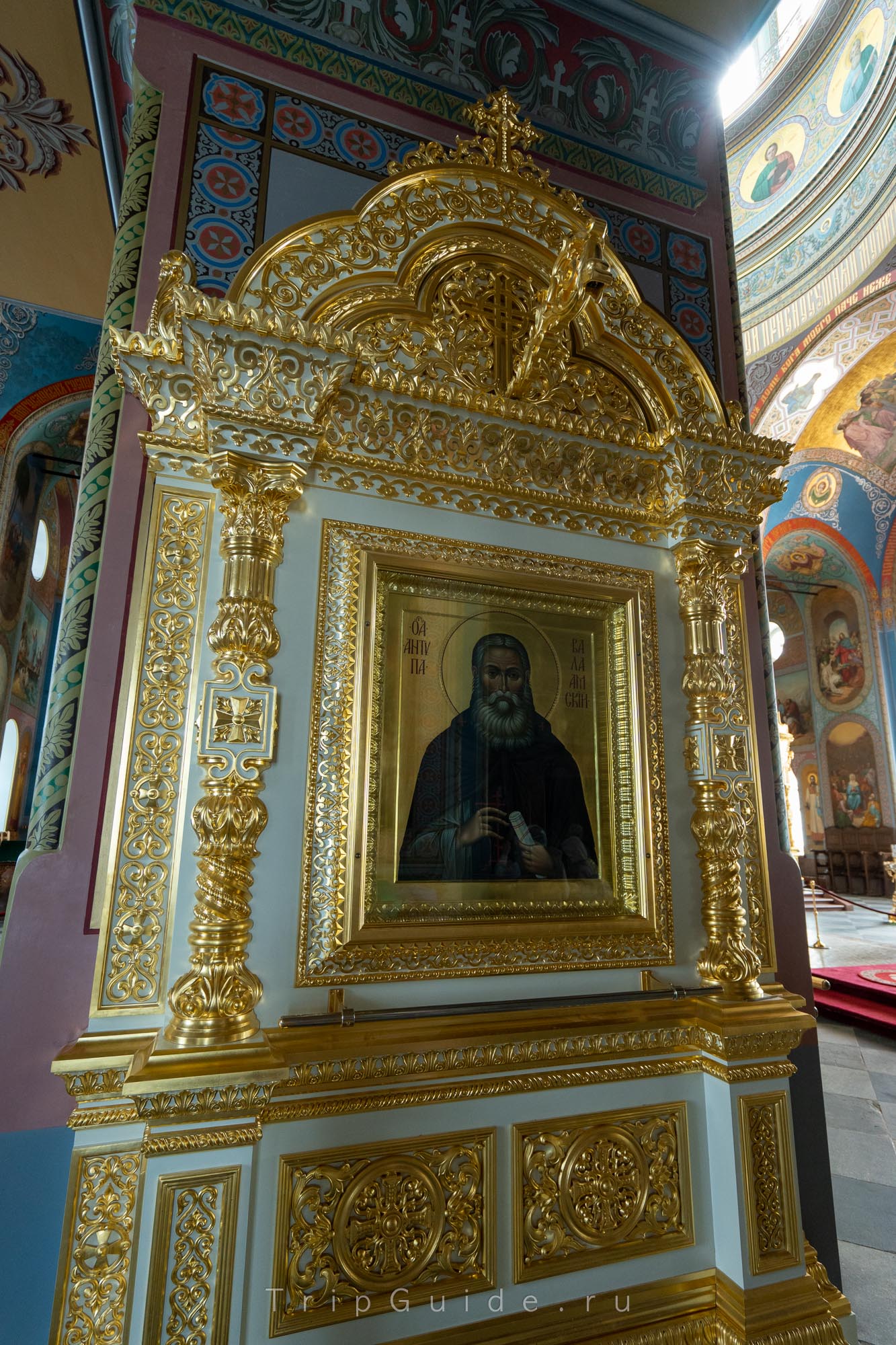 Икона Святой Антипа Валаамский в Спасо-Преображенском соборе Валаамского монастыря Икона Святой Антипа Валаамский в Спасо-Преображенском соборе Валаамского монастыря