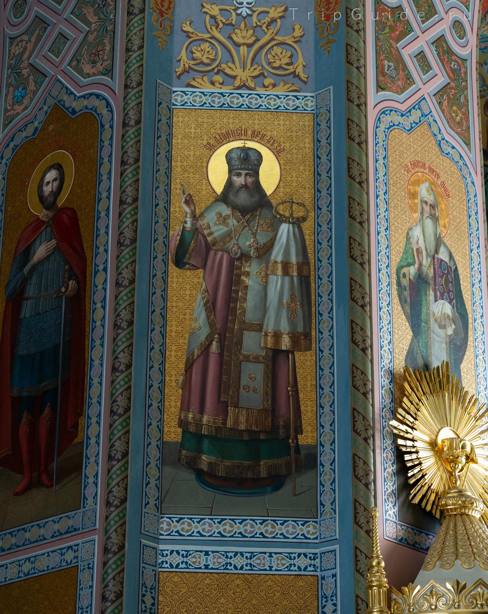 Святой Дионисий, архиепископ Суздальский, роспись в Спасо-Преображенском соборе Валаамского монастыря Святой Дионисий, архиепископ Суздальский, роспись в Спасо-Преображенском соборе Валаамского монастыря