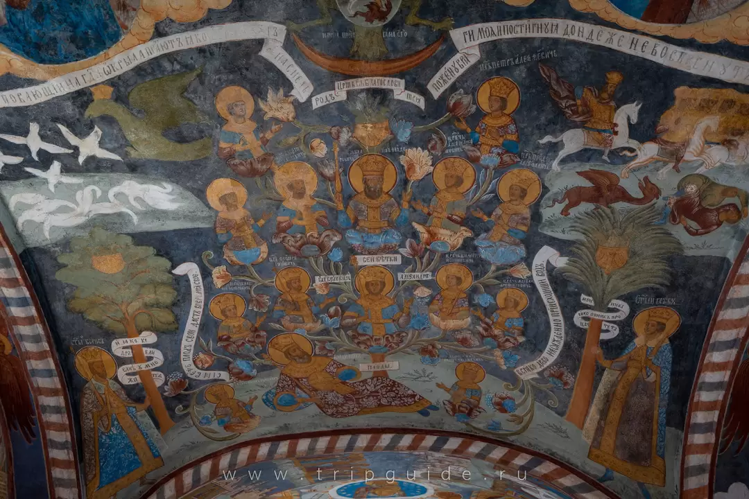 Родословное древо рода Романовых в церкви Ильи Пророка Родословное древо рода Романовых в церкви Ильи Пророка