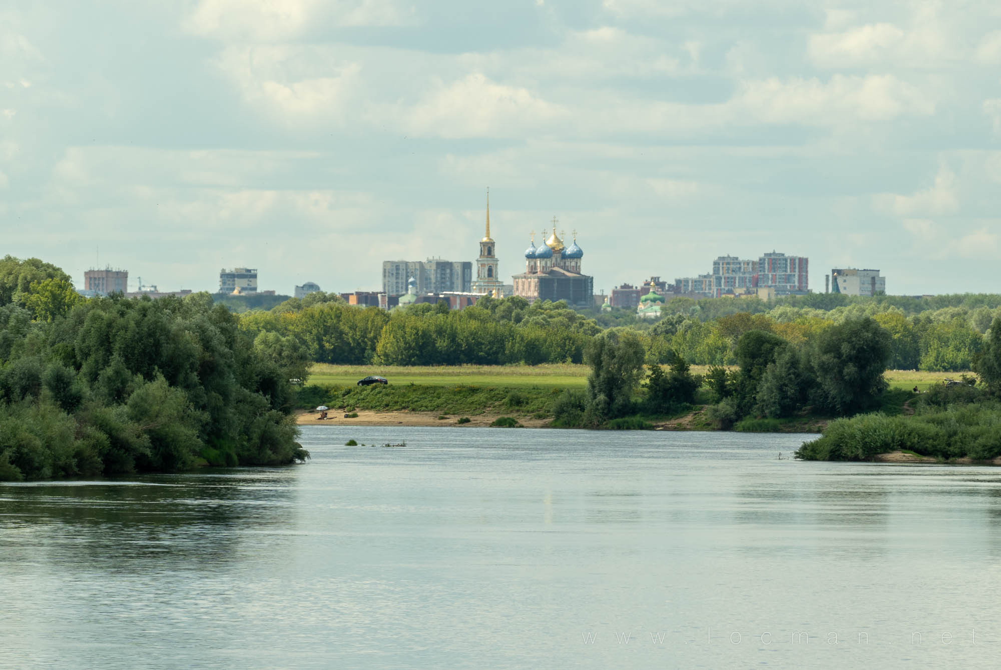 Рязанский кремль, вид с Оки Рязанский кремль, вид с Оки