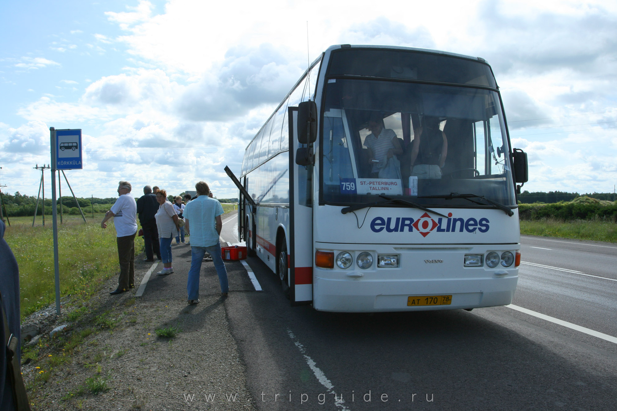 Автобус Санкт-Петербург — Таллин Eurolines