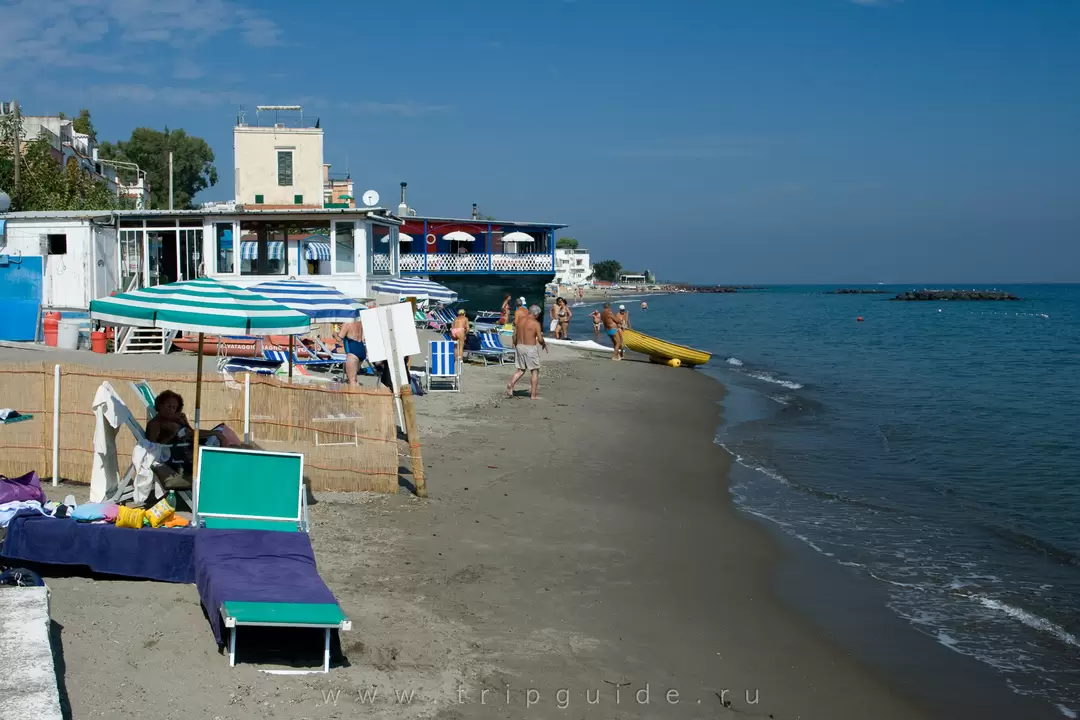 Пляж отеля Miramare E Castello Пляж отеля Miramare E Castello
