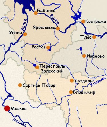 Карта маршрута углич васильево